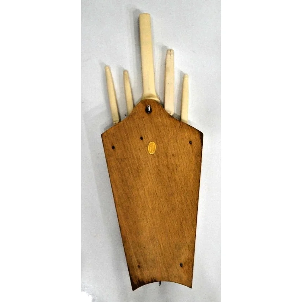 KNIFE HOLDER YUGOSLAVIA VINTAGE OLD SPICE CONTAINER DESIGN WOOD‎ WALL MOUNT